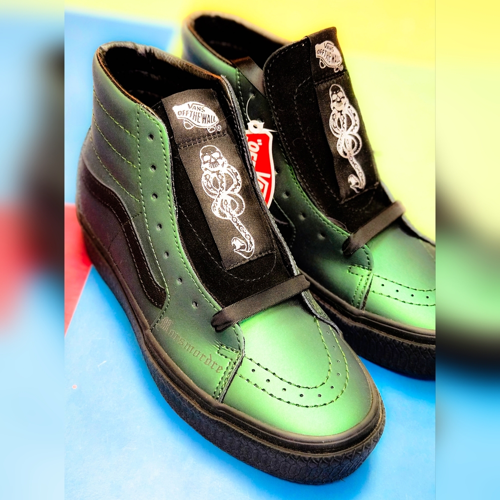 NWOB Vans Slytherin Harry Potter Sneaker RARE Size 7.5